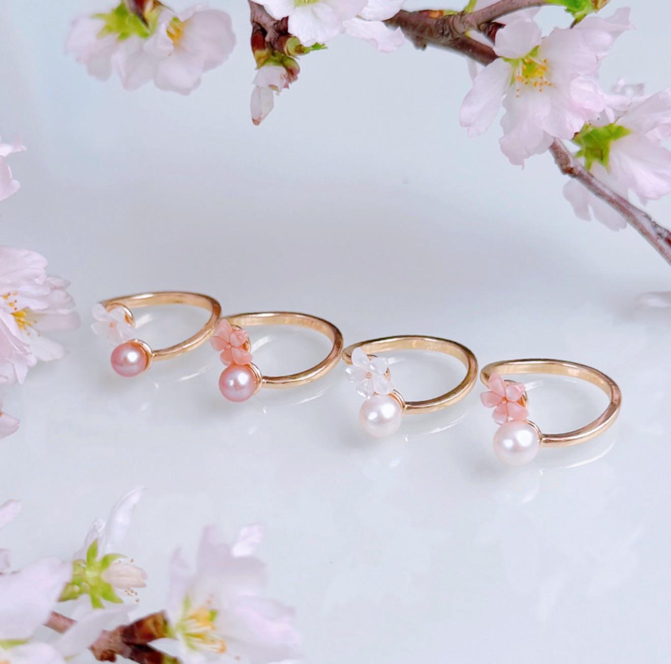 【色が選べる】ピンク ホワイト 淡水パール 桜 ネックレス 14kgf 金属アレルギー 誕生日 プレゼント フォーマル | 14枚目