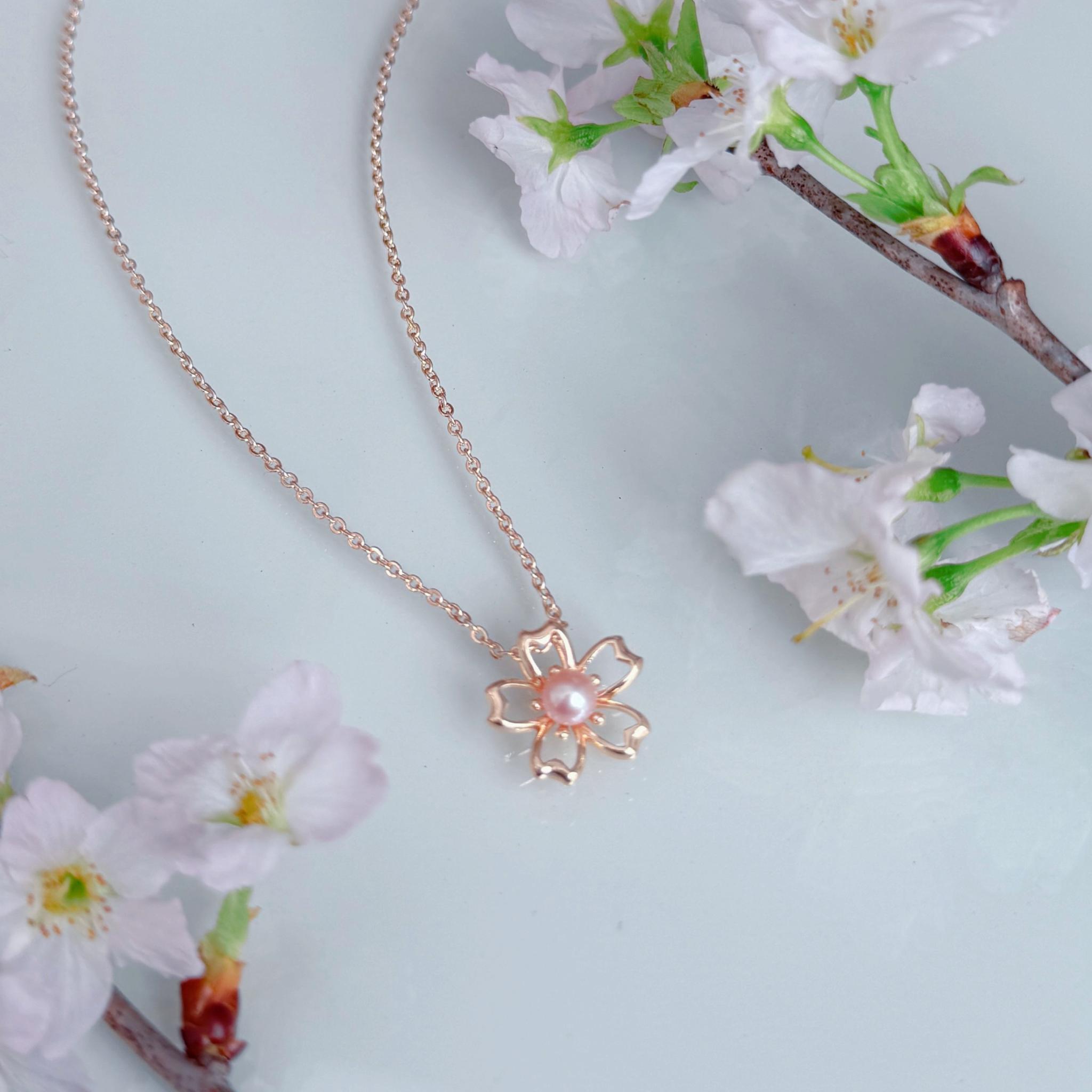 【色が選べる】ピンク ホワイト 淡水パール 桜 ネックレス 14kgf 金属アレルギー 誕生日 プレゼント フォーマル | 7枚目