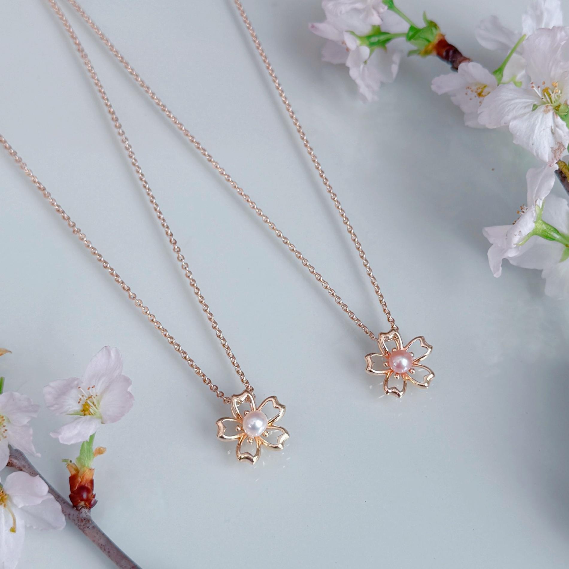 【色が選べる】ピンク ホワイト 淡水パール 桜 ネックレス 14kgf 金属アレルギー 誕生日 プレゼント フォーマル | 9枚目