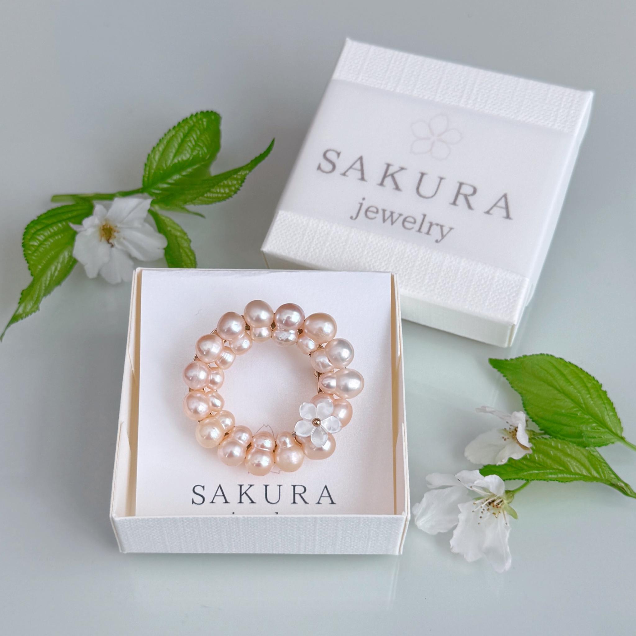 【色やデザインが選べる】天然色 パール サークル ブローチ フォーマル 入学式 卒業式 プレゼント ギフト | 9枚目