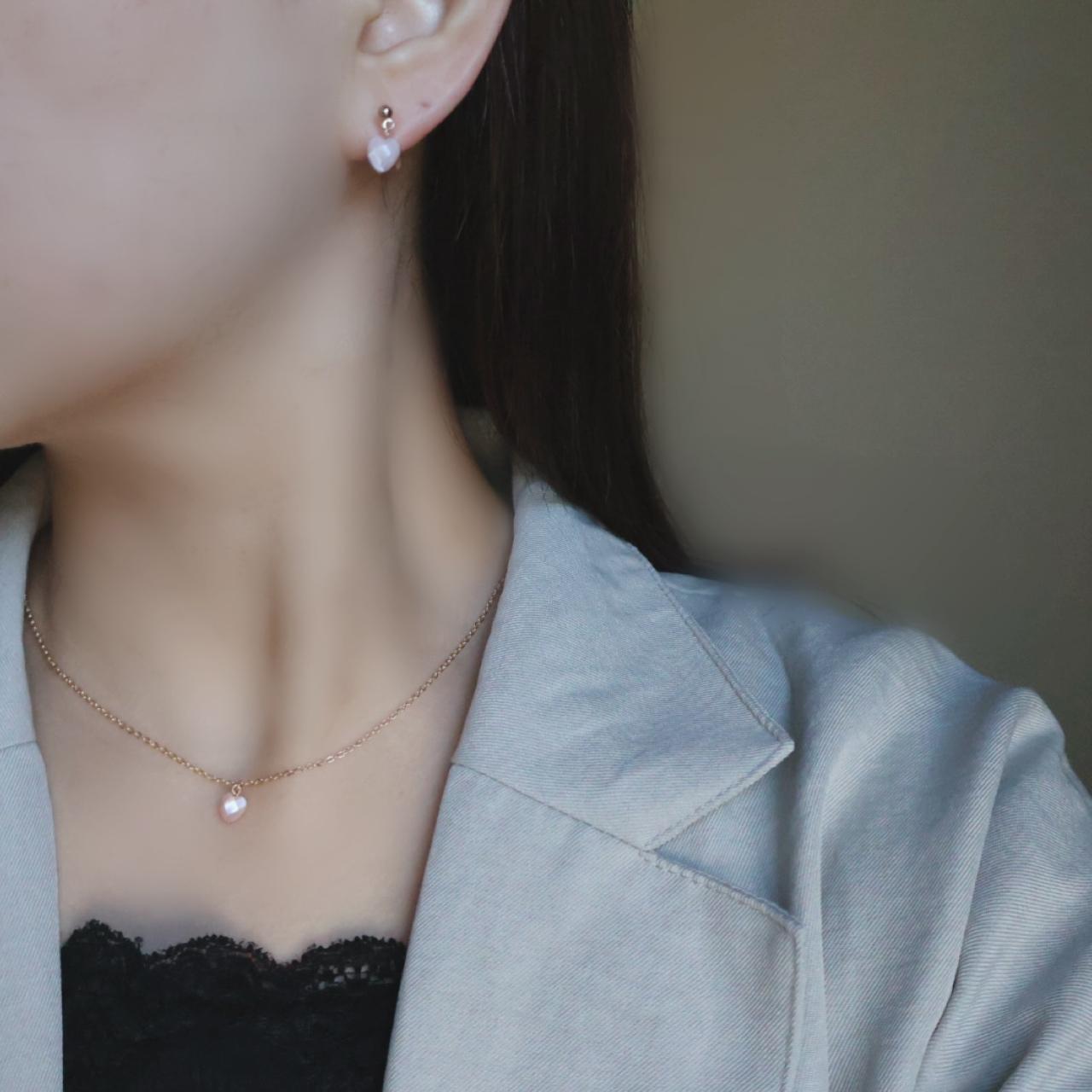 【モチーフが選べる】ピンク シェル 桜色 ネックレス 14kgf 金属アレルギー 誕生日 プレゼント  ギフト | 10枚目