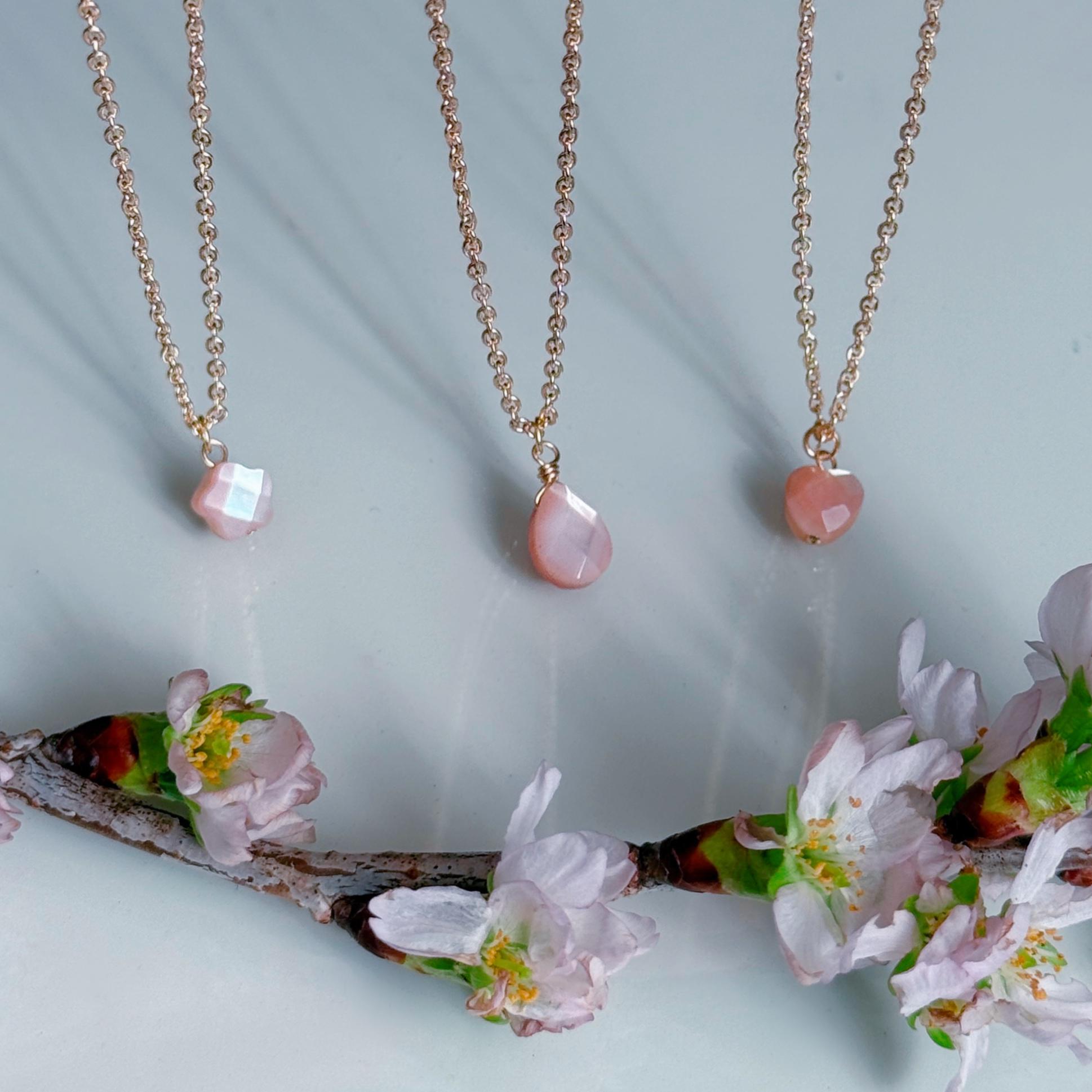 【モチーフが選べる】ピンク シェル 桜色 ネックレス 14kgf 金属アレルギー 誕生日 プレゼント  ギフト | 7枚目