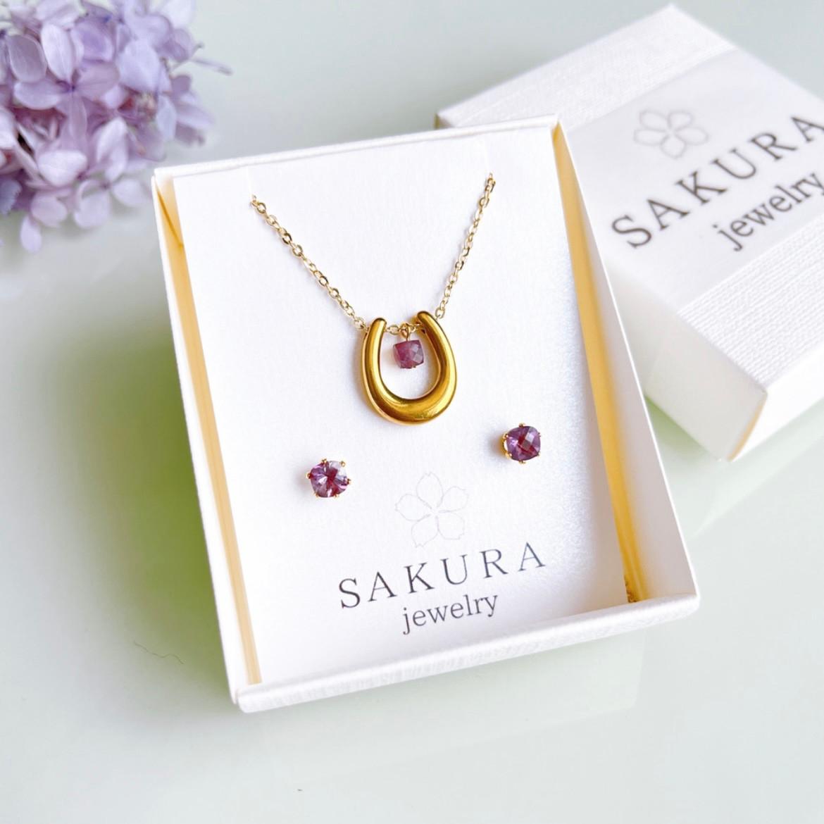 選べる誕生石 × ホースシュー ネックレス 14kgf  サージカルステンレス　午年 馬蹄 誕生日 プレゼント ギフト | 13枚目