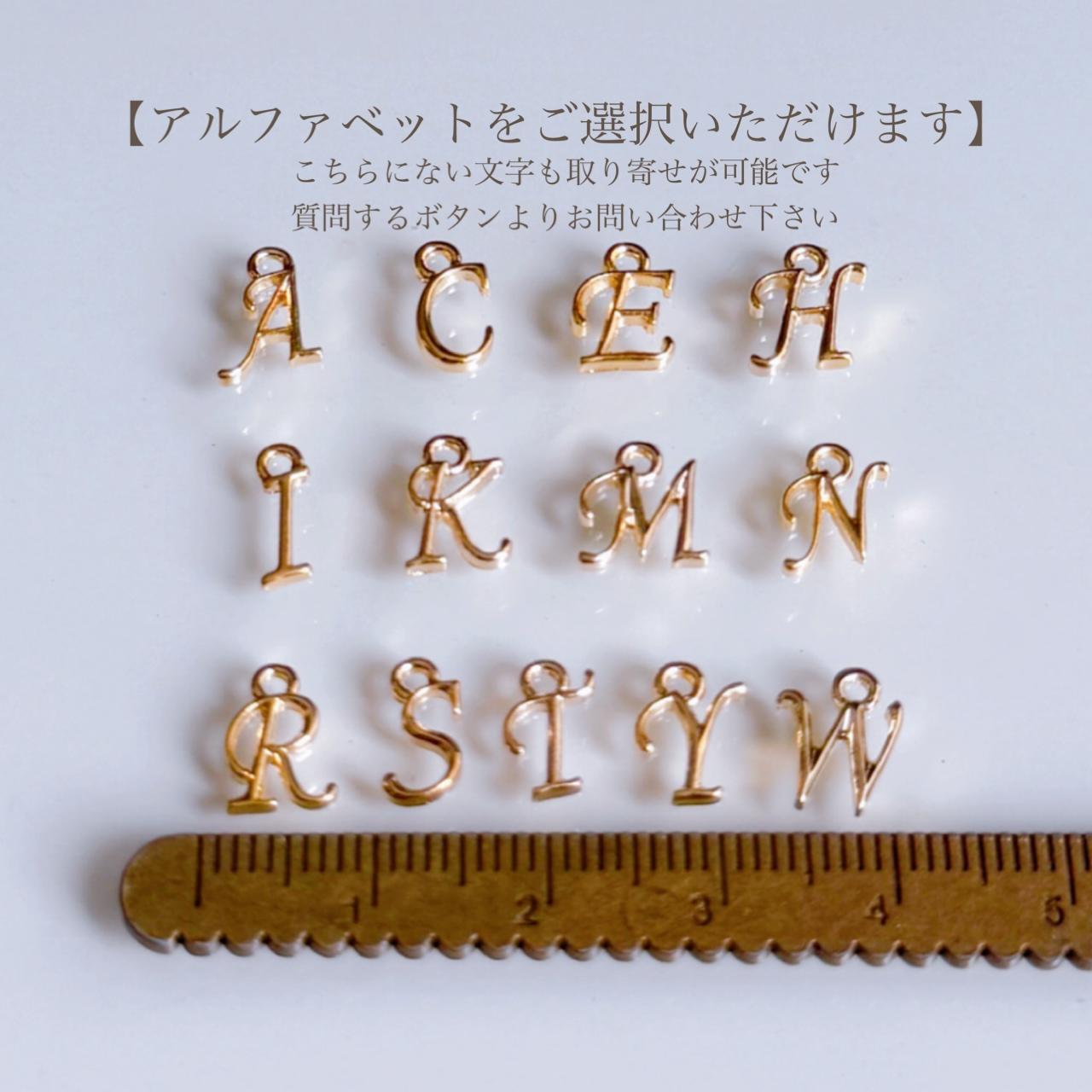 【選べるイニシャル】淡水パール 3way プチ ネックレス ピアス イヤリング セット 早割 クリスマス ギフト 誕生日 | 6枚目