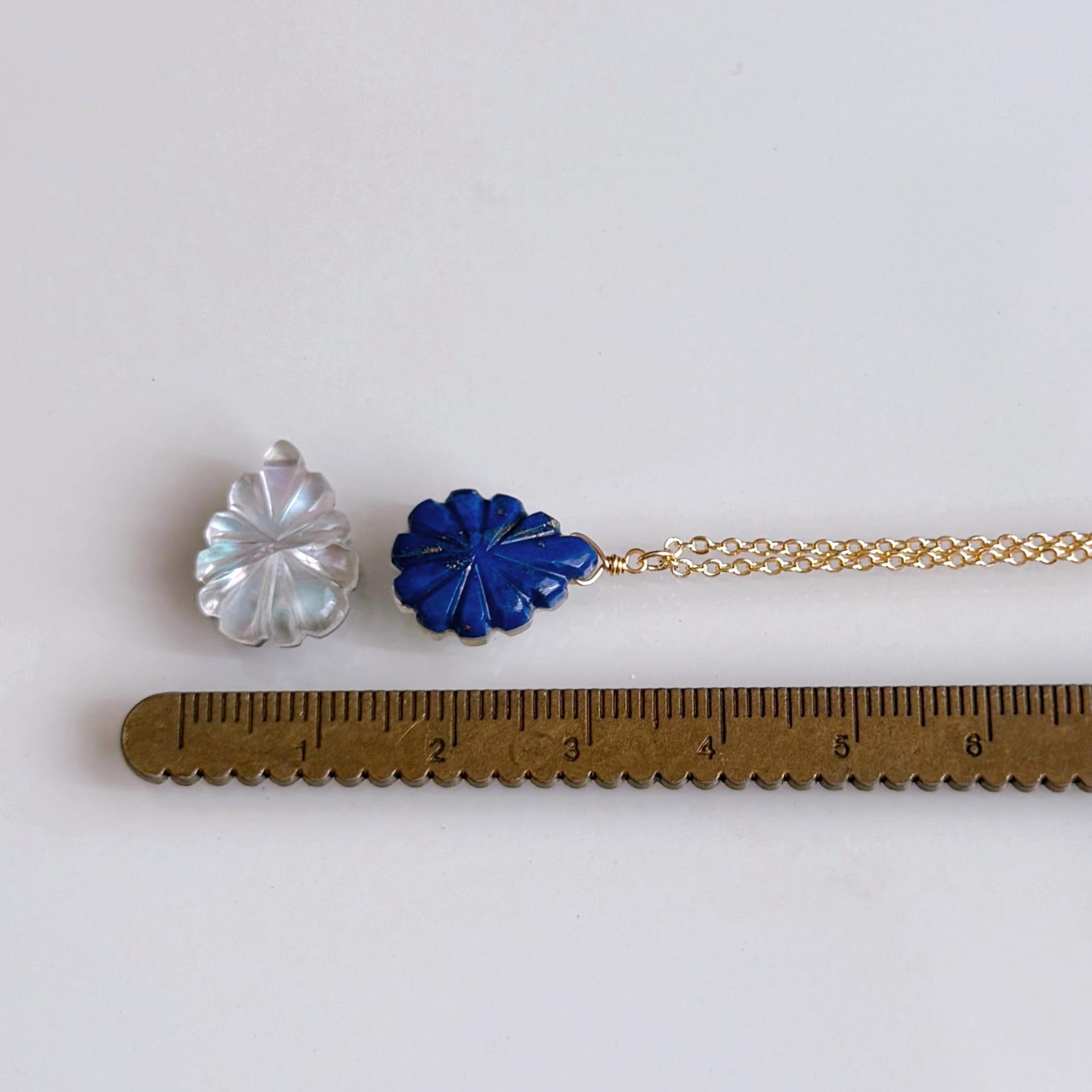 【2way】ラピスラズリ シェル クリスタル  リバーシブル ネックレス 14kgf  誕生日 クリスマス プレゼント | 11枚目