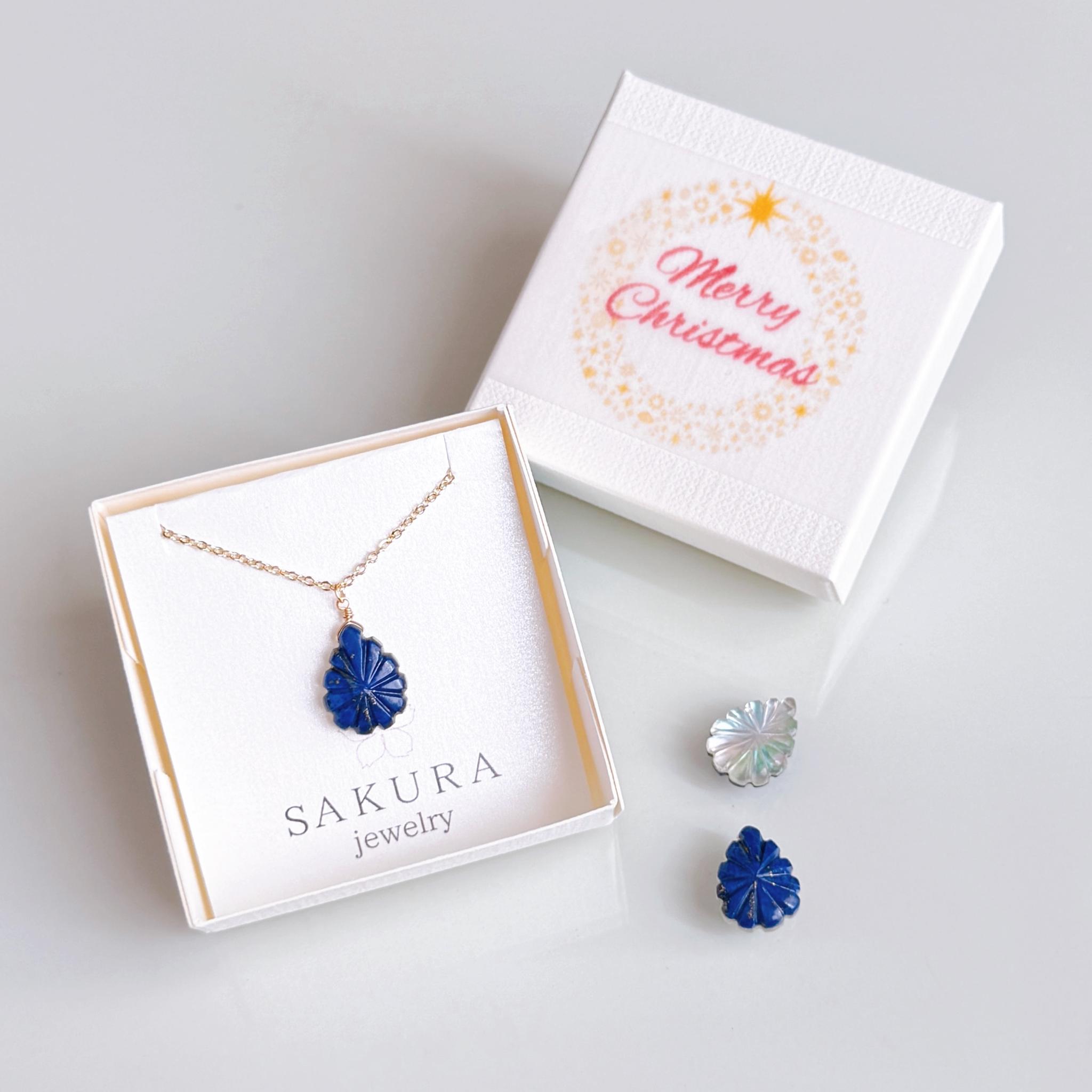 【2way】ラピスラズリ シェル クリスタル  リバーシブル ネックレス 14kgf  誕生日 クリスマス プレゼント | 6枚目