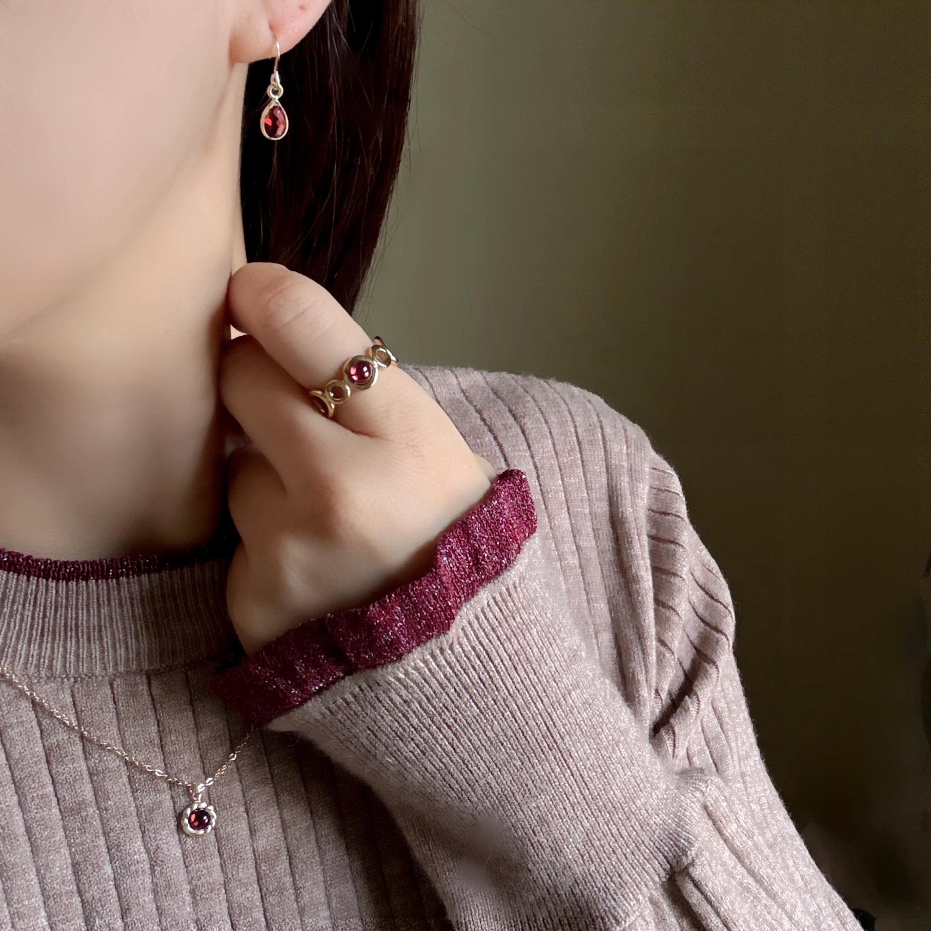 【選べる誕生石】天然石 リング サージカルステンレス 誕生日 プレゼント クリスマス ギフト フリーサイズ 指輪 | 4枚目