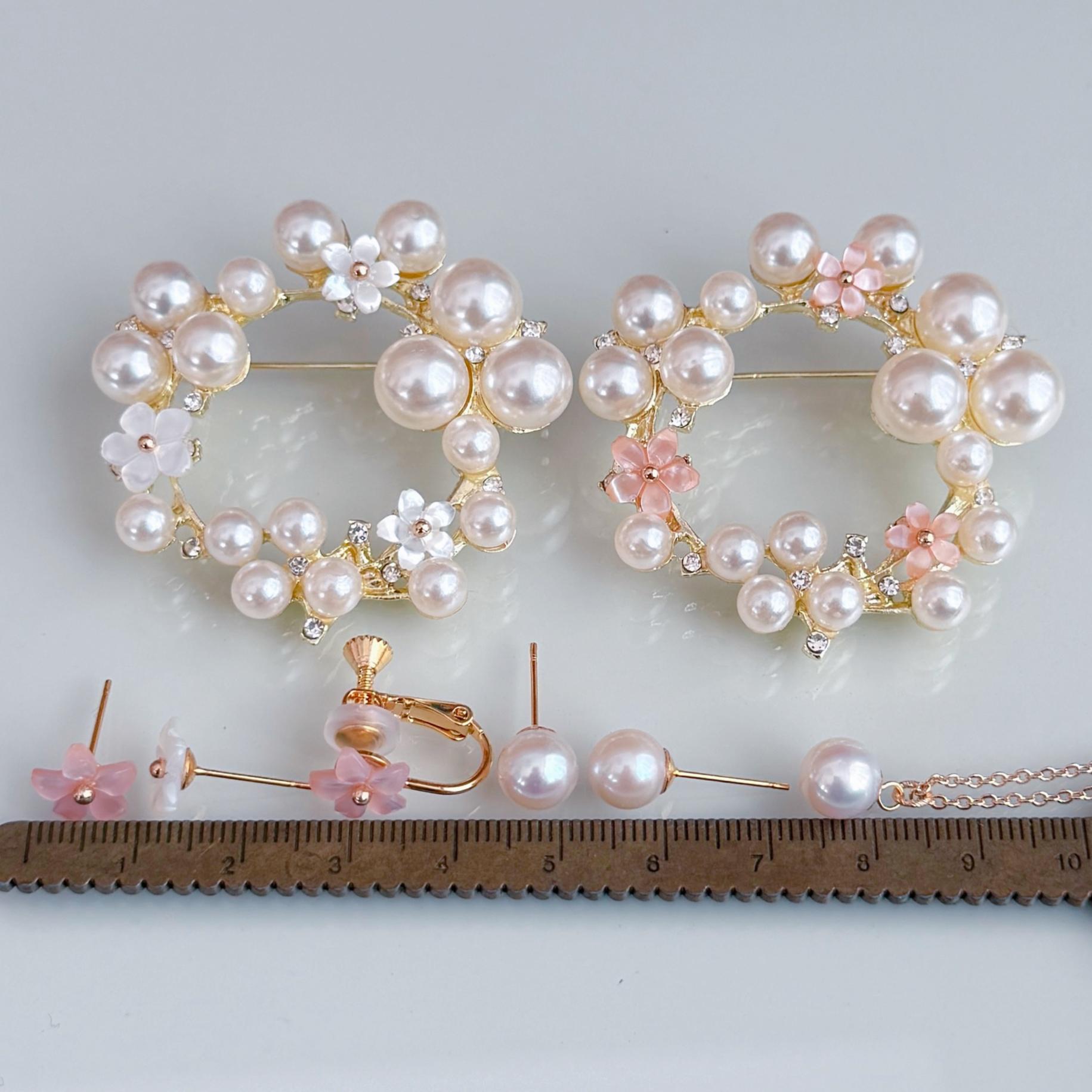 【色が選べる】桜 ブローチ パール シェル サークル フォーマル 入学式 卒業式 母の日 プレゼント ギフト クリスマス | 14枚目